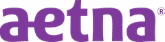 Aetna logo in purple